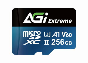 AGIbG[W[AC ʐ^DƂ̂߂ɐ݌vꂽrfIXs[hNX60(V60)Ή microSDJ[h 256GB ϊA_v^t AGI256GV6TF238 UHS-IIAU3AV60AA1AR/W up to 300/200MB/s