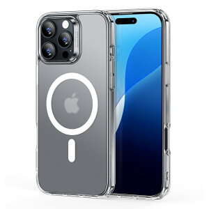 ESR iPhone 16 Pro Max�p MagSafe�Ή� �n�C�u���b�h�P�[�X�iFrosted Clear�j Classic Hybrid Case (HaloLock) ESR636