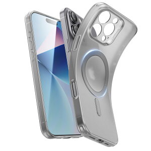 ESR iPhone 16 Pro Max�p Zero Clear Case (HaloLock) MagSafe�Ή��iFrosted Grey�j ESR622