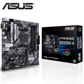 ASUS｜エイスース 【国内正規品】ASUS PRIME B550M-A マイクロATXマザーボード AM4 デュアルM.2、PCIe 4.0、1Gbイーサネット、USB 3.2 Gen.2 Type-A、Aura Sync RGBヘッダーサポート PRIME B550M-A