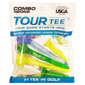 Cg cA[eB[ R{(lIu[E80mmA46mm) T-490-570 Golf itI@Tour Tee Combo NEONS BLUE St