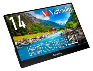 Verbatimbo[xC^ oCtfBXvC(14^/IPS/FullHD 1920×1080/60Hz/6ms/HDMI/USB Type-C/2Nۏ)(ubN) PM-14