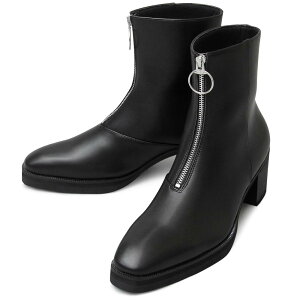 glabella(�O���x��) glabella Front Zip Heel Boots�iBLACK S�T�C�Y(25.0-25.5cm)�j BF021764-1A-2A