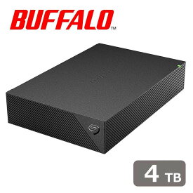 バッファロー｜BUFFALO Seagate製「TV録画」or「PC保存」につかえる外付けハードディスク 4TB HD-SGDA4U3-B
