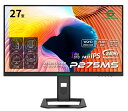 Titan Army｜タイタンアーミー ゲーミング液晶ディスプレイ(27型/FAST IPS/WQHD 2560×1440/240Hz/1ms/HDR1000/HDMI2.0/DP1.4/VESA)(ブラック) 量子ドットMini LED搭載ハイエンドゲーミングモニター P275MS