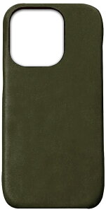 abbi iPhone 16 Pro用 LISCIO イタリアンレザー MagSafe対応バックカバー(オリーバ) ABS27392I16PR