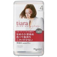 ティアラ　クリームヘアカラー　4　やや明るい栗色 資生堂 TICヘアC4