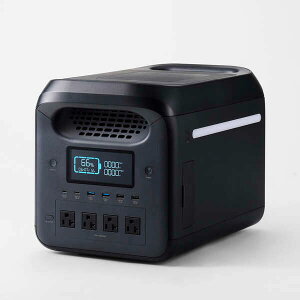GR |[^ud(ubN)@1228.8Wh@ACRZg4@USB-Co͓ DE-PS1200PBK ELECOM@PORTABLE POWER STATION 1200P [DEPS1200PBK]