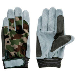 富士グローブ 牛床革手袋 JS-128M ジャストオイル甲メリマジック Mサイズ 5342