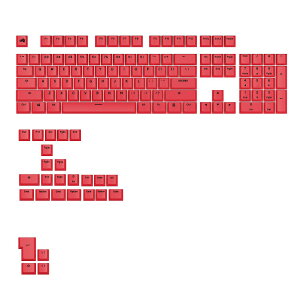GloriousiOAXj Glorious GPBT Basics Keycaps Revive Red - US - RetailioCubhj KC-GPBT-BA-RRED-US