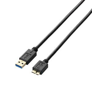 �G���R�� USB3.0�P�[�u�� A-microB�^�C�v �X�^���_�[�h 2m 0.9A�i�u���b�N�j USB3-AMB20BK