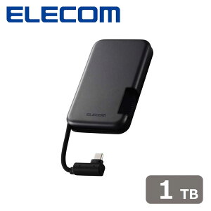 GRbELECOM SSD Ot 1TB USB3.2(Gen2) Ǎő1000MB/s }Olbgt USB-CP[ǔ^ |[^uSSD y USB Type-C |[g iPhone iPad Windows 11 10 Mac PS5 Ή ziubNj ESD-EPB1000GBK