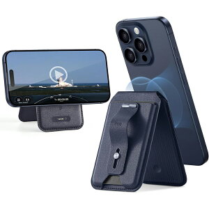 ESR Find My@\Ή CEHbgX^h Geo Wallet Stand HaloLockiBlue Titaniumj ESR494