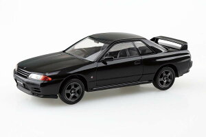 アオシマ 1/32 楽プラ スナップキット No.14-BP ニッサン R32スカイライン GT-R(ブラックパールメタリック)【69196】 プラモデル