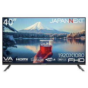 JAPANNEXTbWplNXg tfBXvC(40^/VA/FullHD 1920×1080/60Hz/9.5ms/HDMI1.4/VESA/1Nۏ؁j(ubN) JN-V40TFHD-U