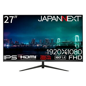 JAPANNEXT�b�W���p���l�N�X�g �t���f�B�X�v���C(27�^/IPS/FullHD 1920×1080/75Hz/14ms/HDMI1.4/USB Type-C/VESA/2�N�ۏ�)(�u���b�N) JN-IPS27FHD-C65W
