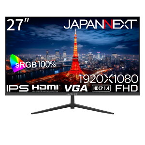 JAPANNEXTbWplNXg tfBXvC(27^/IPS/FullHD 1920×1080/100Hz/14ms/HDMI1.4/D-Sub/VESA/2Nۏ)(ubN) JN-IPS271FHD