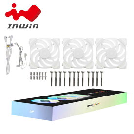 IN WIN｜インウィン 120mm ARGBケースファン 3個パック（ホワイト） Lynx LN120P IW-FN-LN120P-3PK