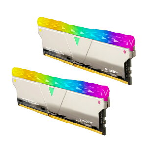 V-Color PRISM PRO RGB Series PC4-34100 / DDR4 4266 Mhz W[ 8GB × 2giMirror Finish Silverj TL8G42819D-E6PRSWK