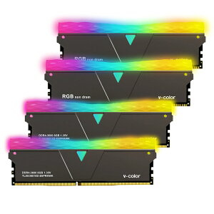 V-Color PRISM PRO RGB SCC Series PC4-28800 / DDR4 3600 Mhz W[ 8GB × 2giJet Blackj SCCTL8G36818DE6PRKWK