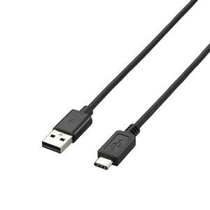�G���R�� �[�d/�]���Ή� USB2.0�P�[�u��(A to TypeC) 3.0m 3A �u���b�N U2C-AC30NBK
