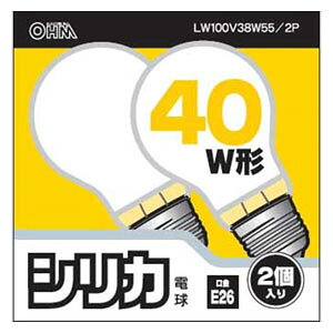 �I�[�� �V���J�d�� 40W�y2���z LW100V38W55/2P061761 OHM [LW100V38W552P061761]