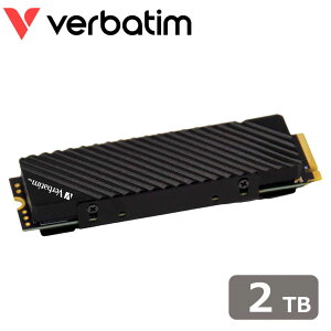 Verbatimbo[xC^ yKizVerbatim SSD q[gVN Vi7000G PCIe NVMe M.2 Gen4x4 2TB PS5 ProΉ 49368-J