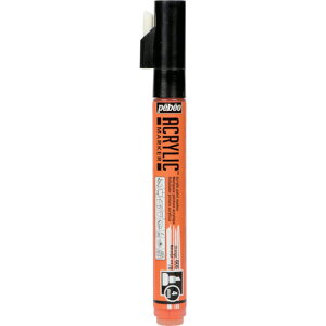 �y�x�I �A�N�����b�N�}�[�J�[4mm�`�Y�� �I�����W 205905 pebeo ACRYLIC MARKER MEDIUM ANGULAR TIP 4 MM ORANGE