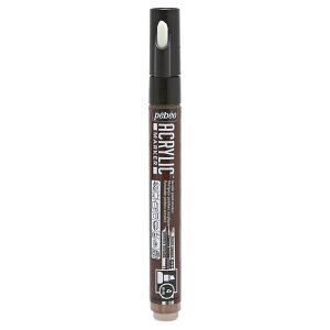 �y�x�I �A�N�����b�N�}�[�J�[4mm�`�Y�� �o�[���g�V�F���i 205933 pebeo ACRYLIC MARKER MEDIUM ANGULAR TIP 4 MM BURNT SIENNA