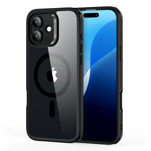 ESR iPhone 16 Plus�p MagSafe�Ή� �n�C�u���b�h�P�[�X�i�N���A�u���b�N�j Classic Hybrid Case (HaloLock) ESR628