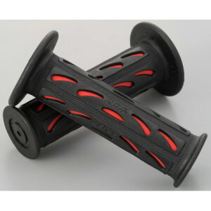 デイトナ PROGRIP 原付モデル用ショートタイプ #724Mini 耐震GEL エンド非貫通(全長115mm)ブラック/レッド 98070 DAYTONA