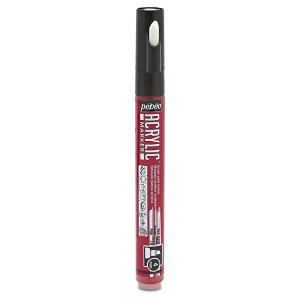 �y�x�I �A�N�����b�N�}�[�J�[4mm�`�Y�� ���b�h 205908 pebeo ACRYLIC MARKER MEDIUM ANGULAR TIP 4 MM RED