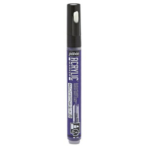 �y�x�I �A�N�����b�N�}�[�J�[4mm�`�Y�� �o�C�I���b�g 205913 pebeo ACRYLIC MARKER MEDIUM ANGULAR TIP 4 MM VIOLET