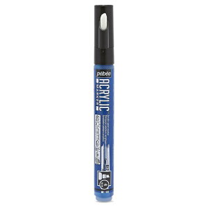�y�x�I �A�N�����b�N�}�[�J�[4mm�`�Y�� �V�A�� 205917 pebeo ACRYLIC MARKER MEDIUM ANGULAR TIP 4 MM CYAN