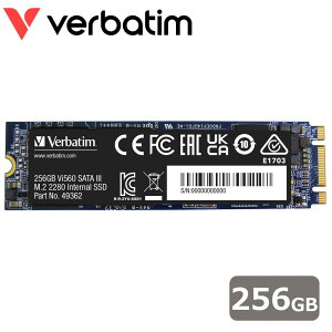 Verbatimbo[xC^ yKizVerbatim SSD Vi560 SATA 3.0 M.2 2280 256GB 49362-J