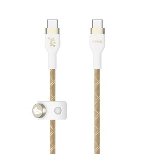 BELKIN BoostCharge Pro Flex USB-C to USB-C �P�[�u�� 2m�iStar Mickey�j CAB011QC2MWG-DY