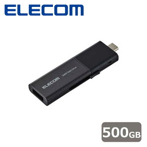 GRbELECOM SSD Ot 500GB USB3.2Gen1 Ǎő420MB/b USB^ |[^uSSD XCh  USB Type-C / USB-A Ή y PS5 PS4 er^ iPhone Android X}z Windows Mac PC Ή ziub