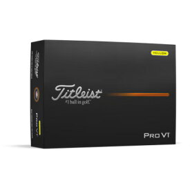 ゴルフ T2129S-J タイトリスト プロV1 2025年モデル ゴルフボール 1ダース 12個入り(イエロー) Titleist pro v1