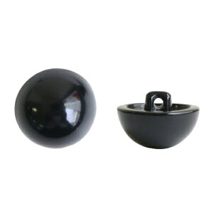 NBK 裏穴 目玉ボタン (黒・φ18mm)144個入 CE147-1-144