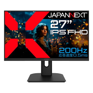 JAPANNEXTbWplNXg Q[~OtfBXvC(27^/IPS(HIS)/tHD 1920×1080/200Hz/3ms/HDR10/HDMI2.0/DP1.2/VESA)(ubN) JN-IPS27G200F