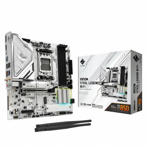 ASRockbAXbN ASRock B850M Steel Legend WiFi }U[{[h B850MSTEELLEGENDWF