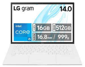 LGGNgjNXbGW[ [m[gp\R 14^AIPStAWUXGA(1920×1200)/999g/Core i5 1334U/ 16GB/SSD 512GB/DCI-P3 99/Dolby Atmos/{L[{[h/Windows 11 Pro] gram 14Z90RU-GP51J