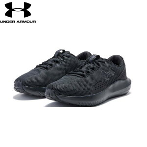 アンダーアーマー メンズ ランニングシューズ UAチャージド サージ4 エクストラワイド(Black/Black/Black・サイズ:27.0cm) DOM-3028249-001-27.0 UNDER ARMOUR