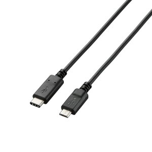 GR USB2.0P[u ő5V/3Ao͑Ή [Type-C - microB] 1.0miubNj U2C-CMB10NBK