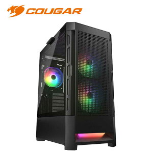 COUGAR�b�N�[�K�[ �~�h���^���[PC�P�[�X DUOFACE RGB�i�u���b�N�j CGR-5ZD1B-RGB