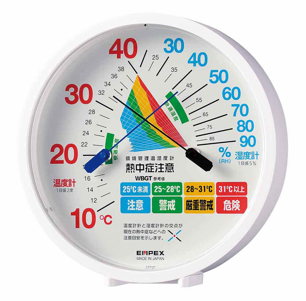 TM-2484 エンペックス 環境管理 温・湿度計「熱中症注意」 EMPEX [TM2484]