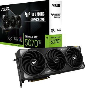 ASUSbGCX[X ASUS TUF Gaming GeForce RTX 5070 Ti 16GB GDDR7 OC Edition / NVIDIA PCI Express 5.0 OtBbNX{[h TUF-RTX5070TI-O16G-GAMING
