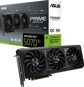 ASUSbGCX[X ASUS PRIME GeForce RTX 5070 Ti 16GB GDDR7 OC Edition / NVIDIA GeForce RTX 5070 Ti `bvZbg PCI Express 5.0 OtBbNX{[h PRIME-RTX5070TI-O16G