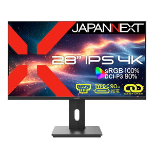 JAPANNEXTbWplNXg tfBXvC(28^/IPS(AAS)/4K 3840×2160/60Hz/2ms/HDR10/HDMI2.0/DP1.2/USB TYPE-C/VESA/2Nۏ)(ubN) JN-IPS28U-HSPC9-DL