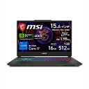 MSI｜エムエスアイ ゲーミングノートパソコン CYBORG15-A13VFK（15.6型/Windows 11 Home/Core i7/メモリ 16GB/SSD 512GB/GeForce RTX 4060 /日本語配列キーボード）ブラック ＆ スケルトン Cyborg-15-A13VFK-1054JP